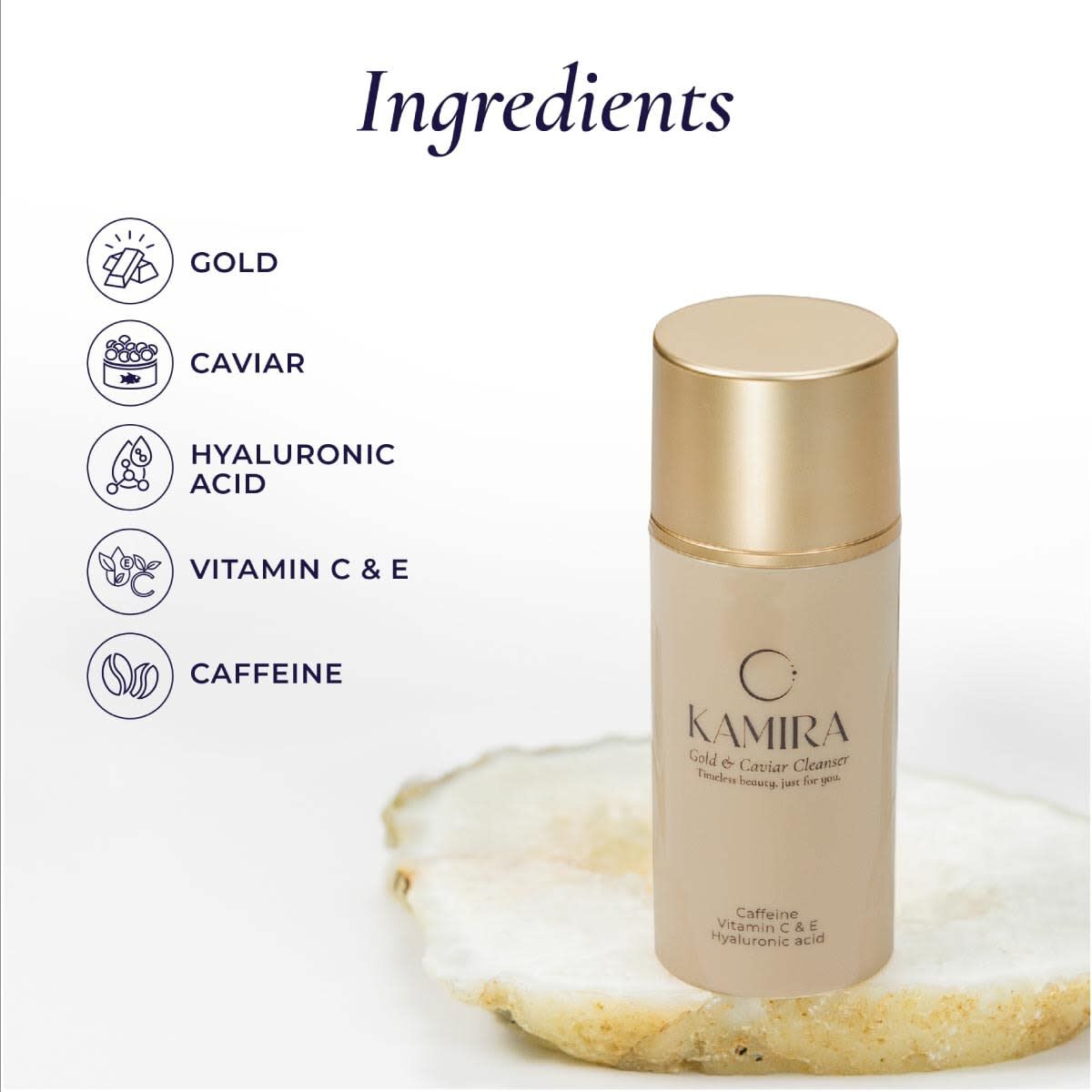 Kamira Cosmetics Gold & Caviar Face Cleanser