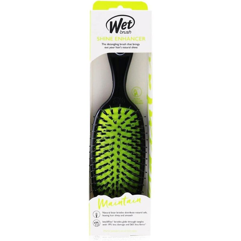 wet brush shine enhancer hair brush black green