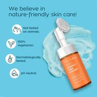 faces vitamin c foaming face wash with silicone cleanser brush