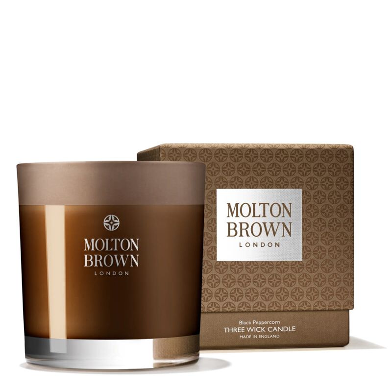 molton brown black peppercorn three wick candle