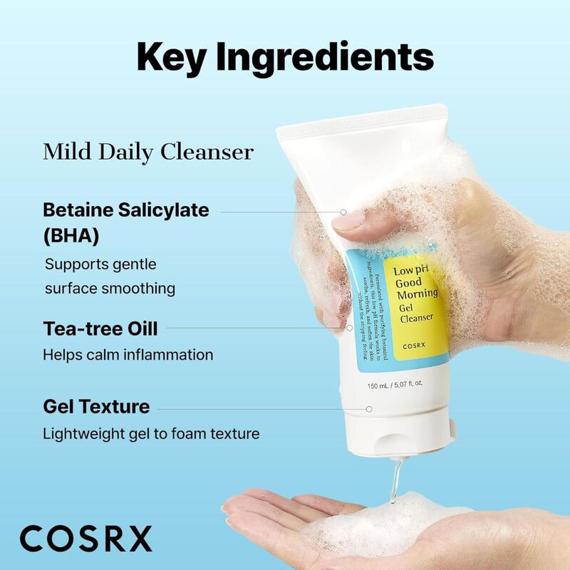 cosrx cosrx low ph good morning gel cleanser 150ml