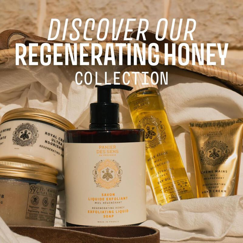 panier des sens intemporels honey exfoliating marseille soap
