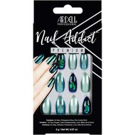 Nail Addict Green Glitter Chrome faces nail addict green glitter chrome