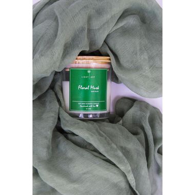 faces floral musk scented candle jar