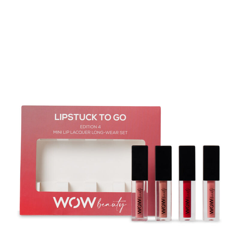 wow beauty lipstuck to go  4 mini lipstick kit