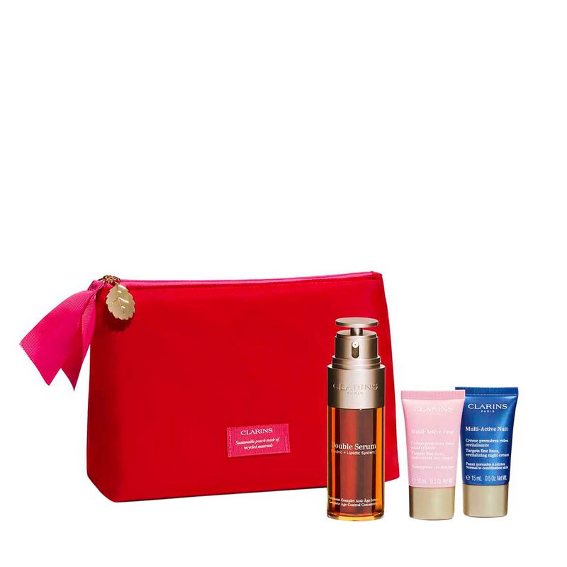 clarins double serum & multi active collection