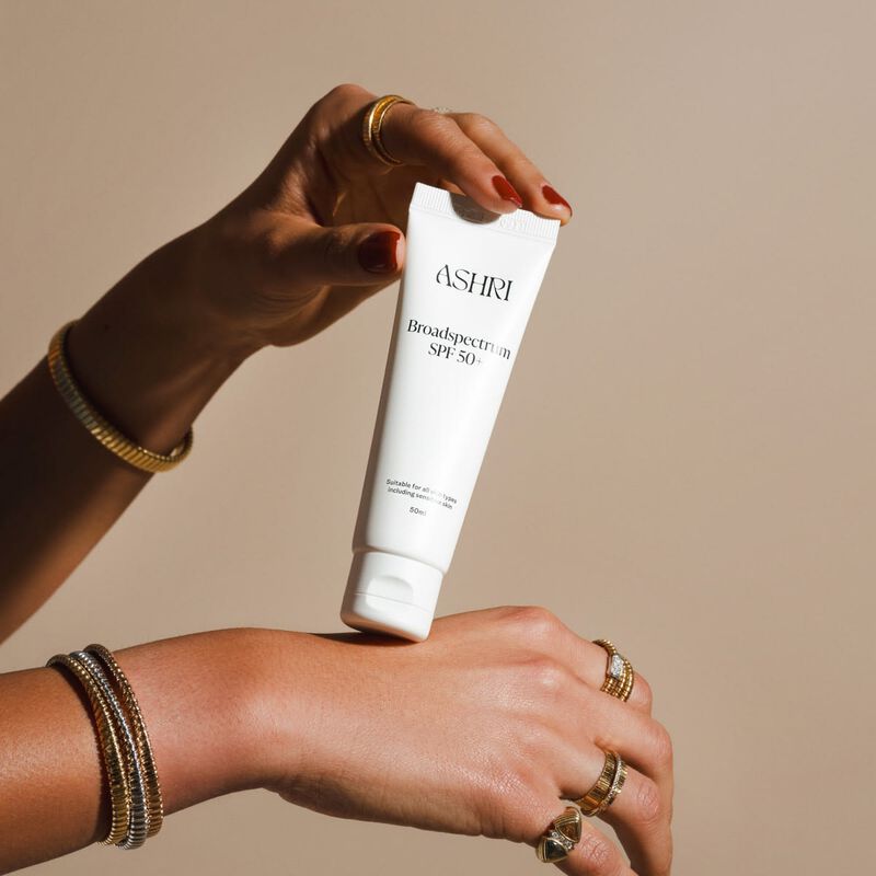 أشري سكين واقي الشمس واسع الطيف عامل حماية spf50+