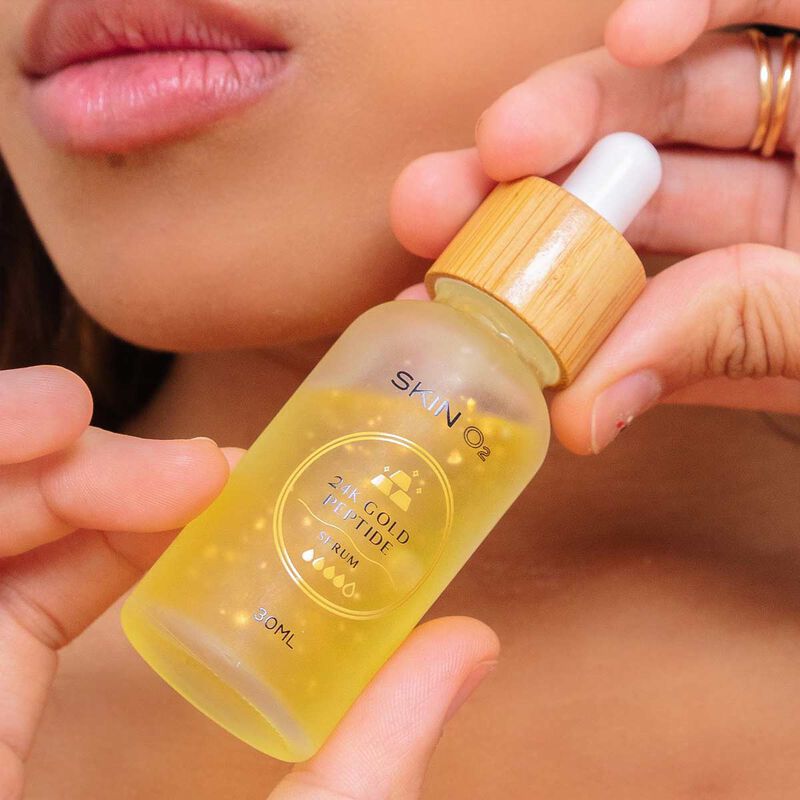 سكين أو تو سيروم ببتيد الذهب عيار 24 قيراط