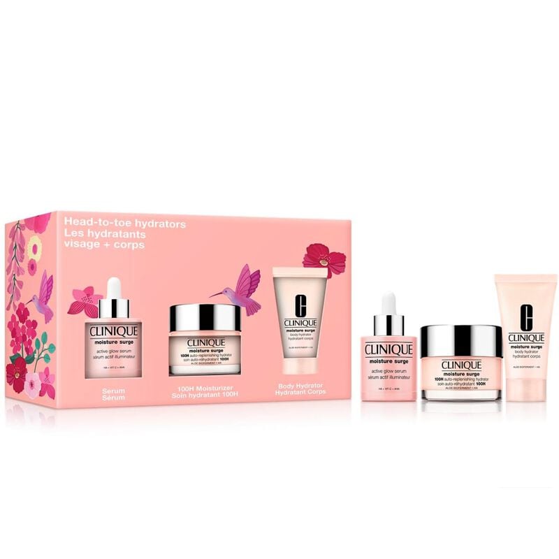 كلينيك طقم الترطيب المتكامل headtotoe hydrators skincare