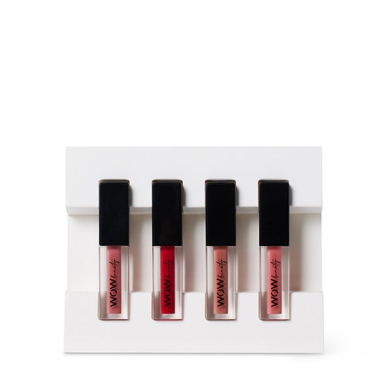 wow beauty lipstuck to go  4 mini lipstick kit