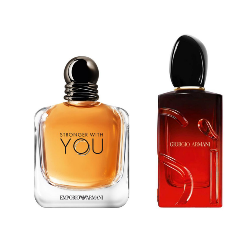 جورجو أرماني stronger with you  edt 100ml x si passione intense 100ml