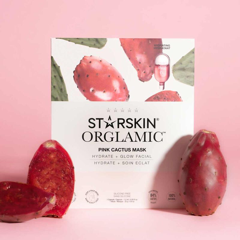starskin orglamic pink cactus face mask