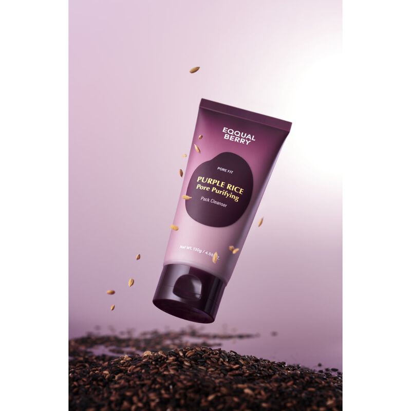 eqqualberry purple rice pore purifying pack cleanser