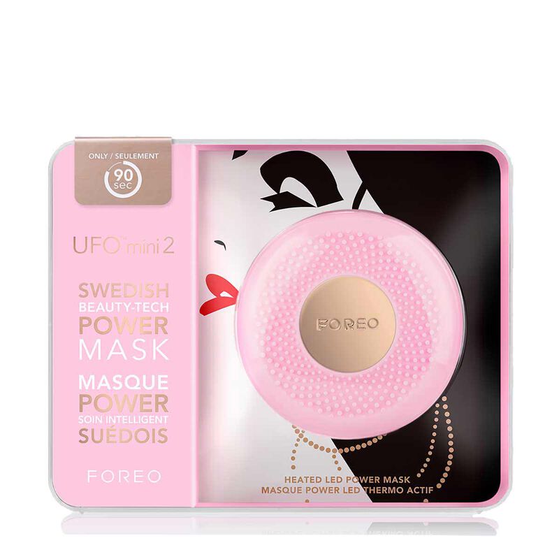 foreo ufo mini 2 supercharged 2 minute facial skincare device for all skin types