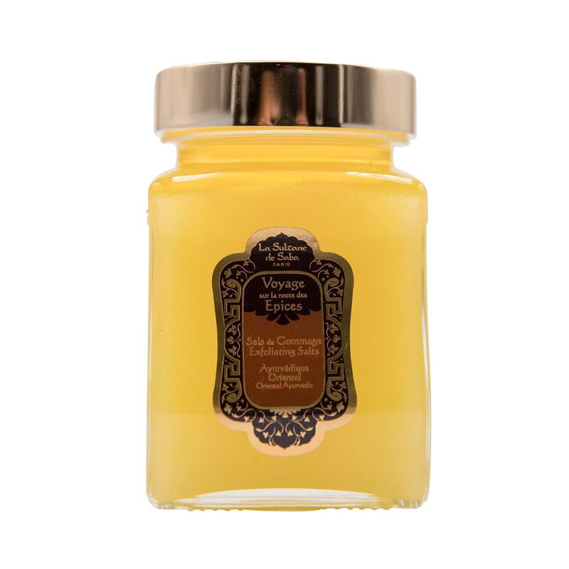 la sultane de saba amber vanilla patchouli exfoliating salts