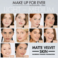 faces matte velvet skin compact powder