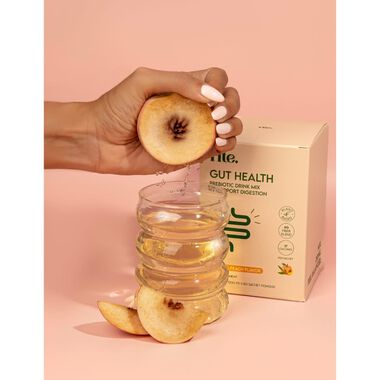 faces gut health drink mix peach flavor   x15 sachets