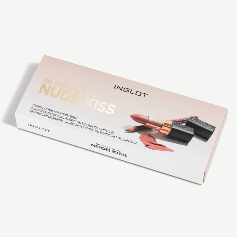 inglot lip makeup set nude kiss