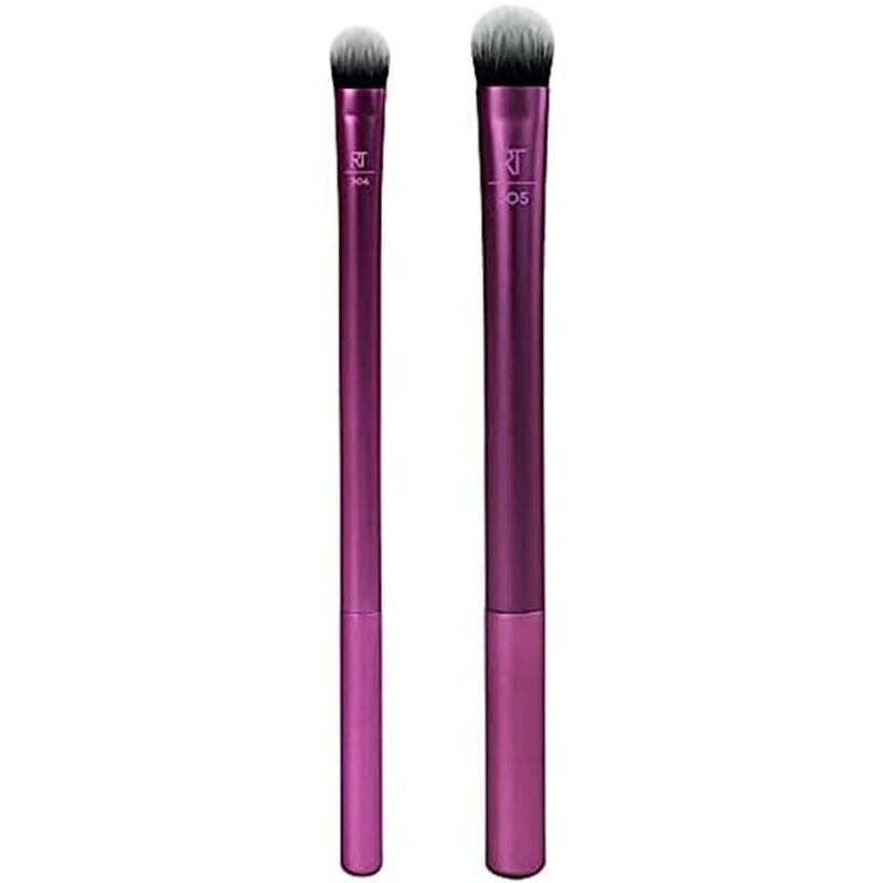 real techniques instapop eye brush eyeshadow duo, purple, 2 count