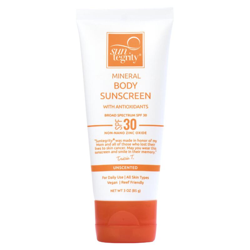 suntegrity mineral body sunscreen unscented  broad spectrum spf 30