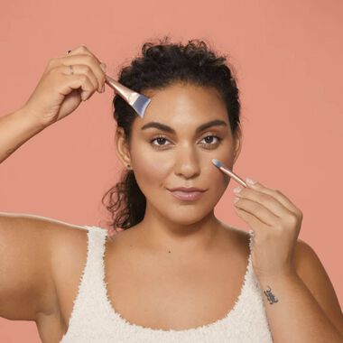 faces skincare brush duo