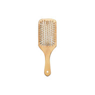 faces wooden hair brush