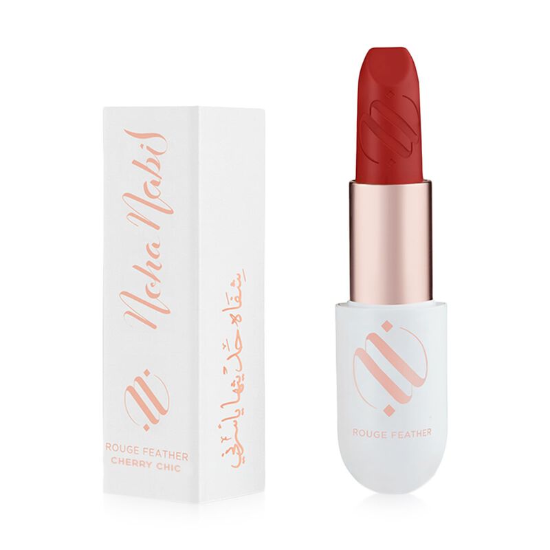 noha nabil rouge feather lipstick