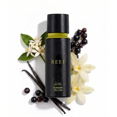 Summer Yellow Body Spray faces summer yellow body spray
