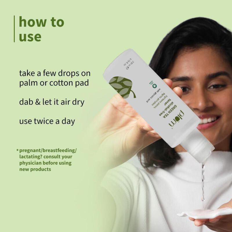 بلوم تونر الشاي الأخضر الخالي من الكحول