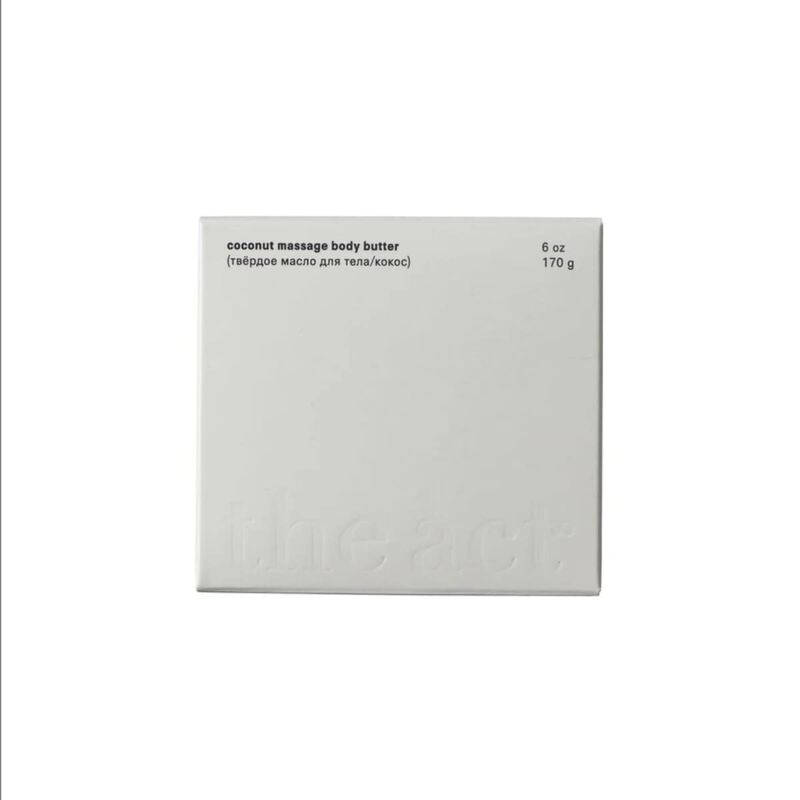 the act coconut massage body butter