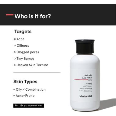 faces salicylic acid and lha 2  face cleanser