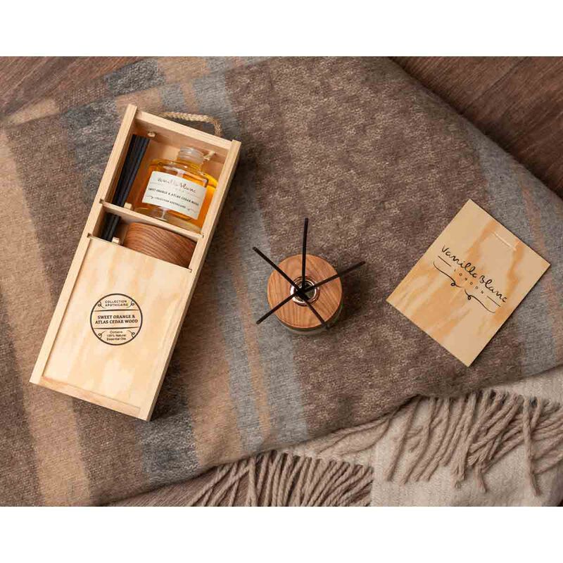 vanilla blanc sweet orange & atlas cedarwood diffuser 100ml