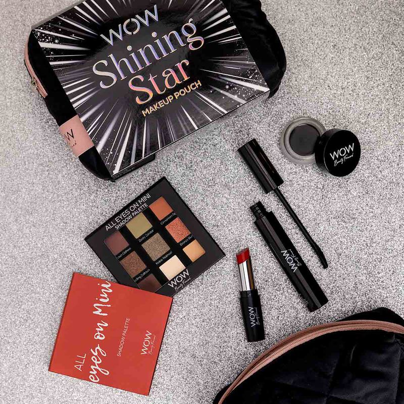 wow beauty shining star  makeup pouch