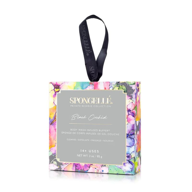 spongelle private reserve black orchid body wash infused buffer (14+uses)