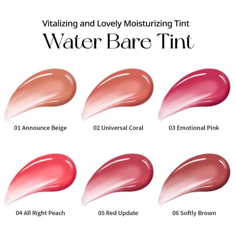 peripera water bare tint 004 all right peach