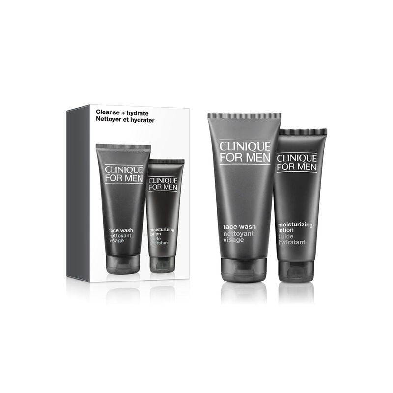 كلينيك طقم cleanse + hydrate skincare للرجال