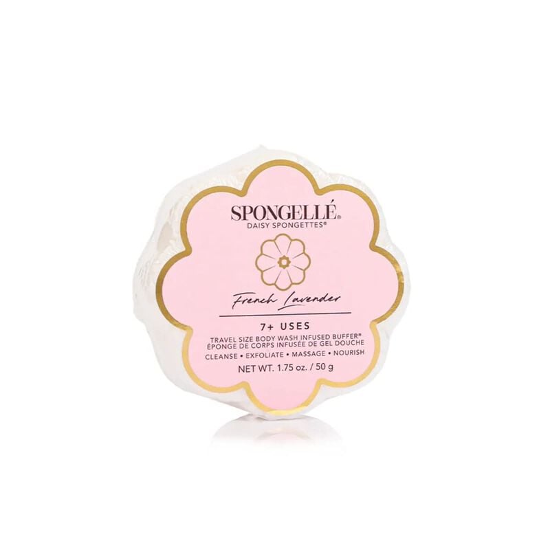 spongelle daisy collection french lavender body wash infused spongette (7+ uses)