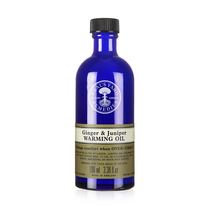 neal's yard remedies ginger and juniper warming oil 100ml