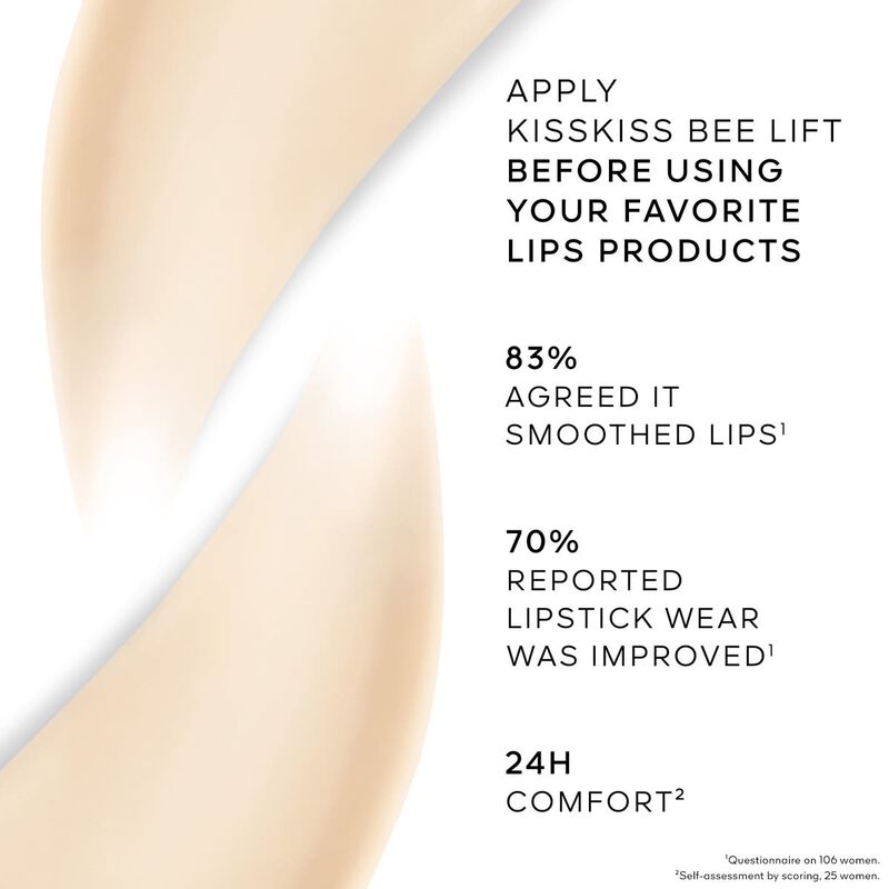 guerlain kisskiss bee lift
 beautifying lip care primer, 95% natural origin