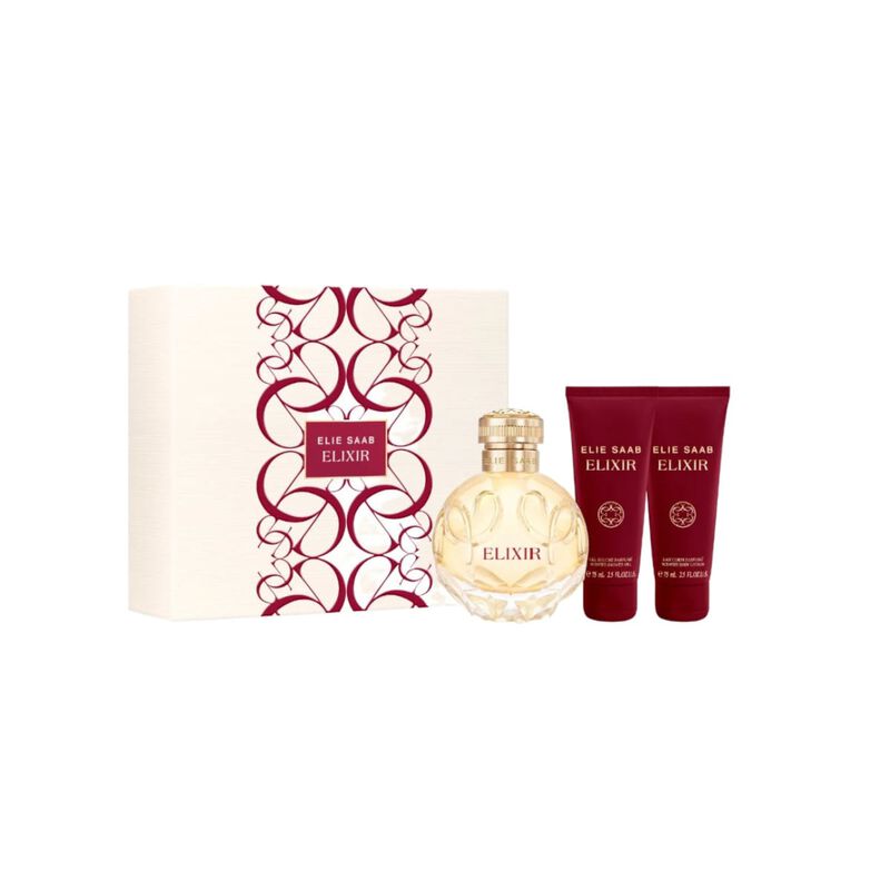 elie saab elixir love edp + body lotion + shower gel