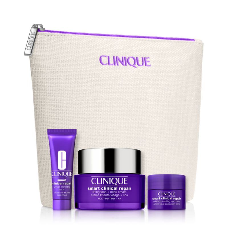 كلينيك طقم العناية وتماسك البشرة lift + smooth routine skincare