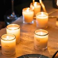 faces mini scented candles so chic cedar rose