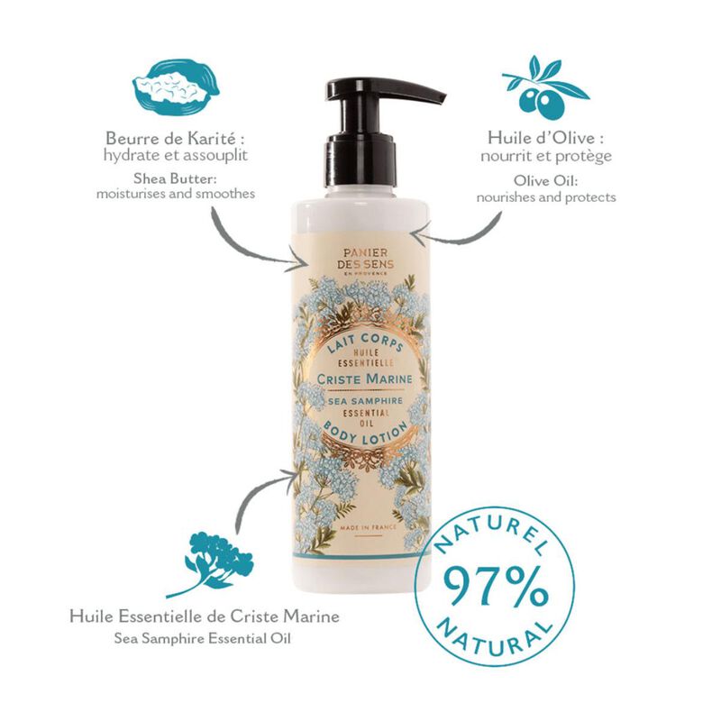 panier des sens essentials sea samphire body lotion