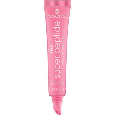 The Super Peptide Glossy Lip Treatment faces the super peptide glossy lip treatment
