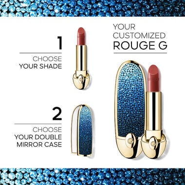 Rouge G L’Heure Bleue The Double Mirror Jewel Case The Customisable Ultra-Care - Limited Edition faces rouge g l heure bleue the double mirror jewel case the customisable ultra care limited edition