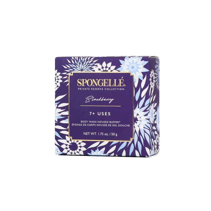 spongelle private reserve blackberry flower body wash infused spongette (7+uses)