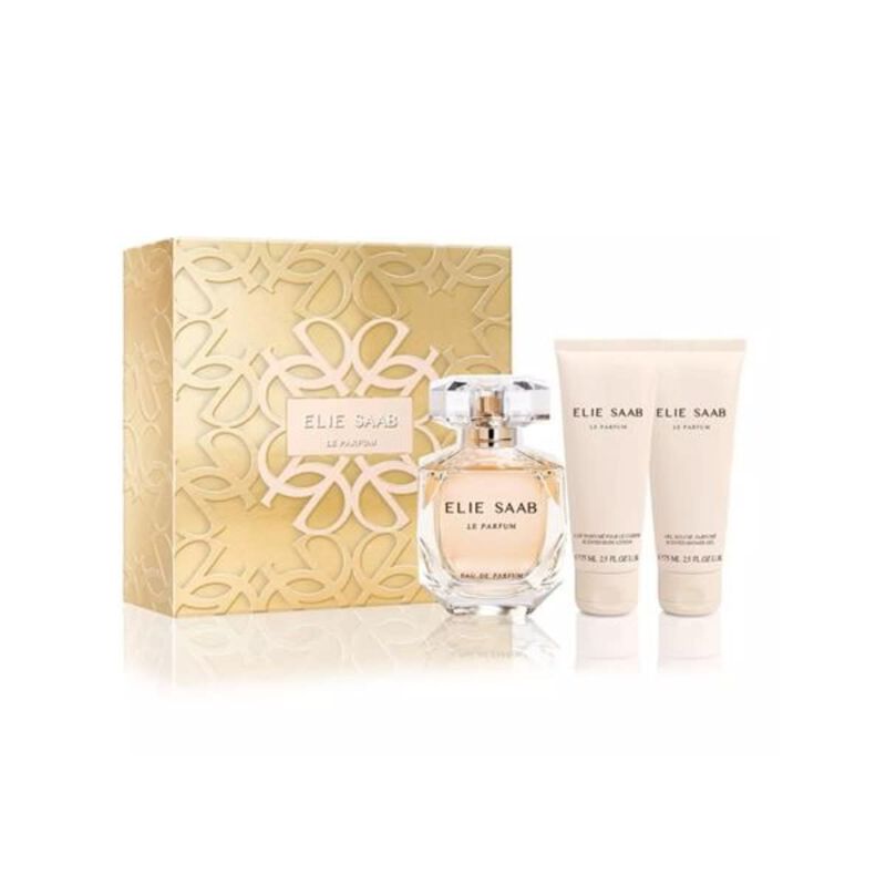elie saab le parfum set edp + body lotion + shower gel