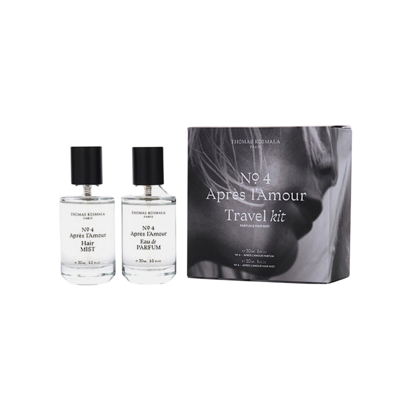 thomas kosmala apres l'amour travel kit pafum and hair mist