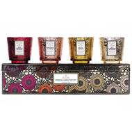 Warm Tones Pedestal Candle Gift Set faces warm tones pedestal candle gift set