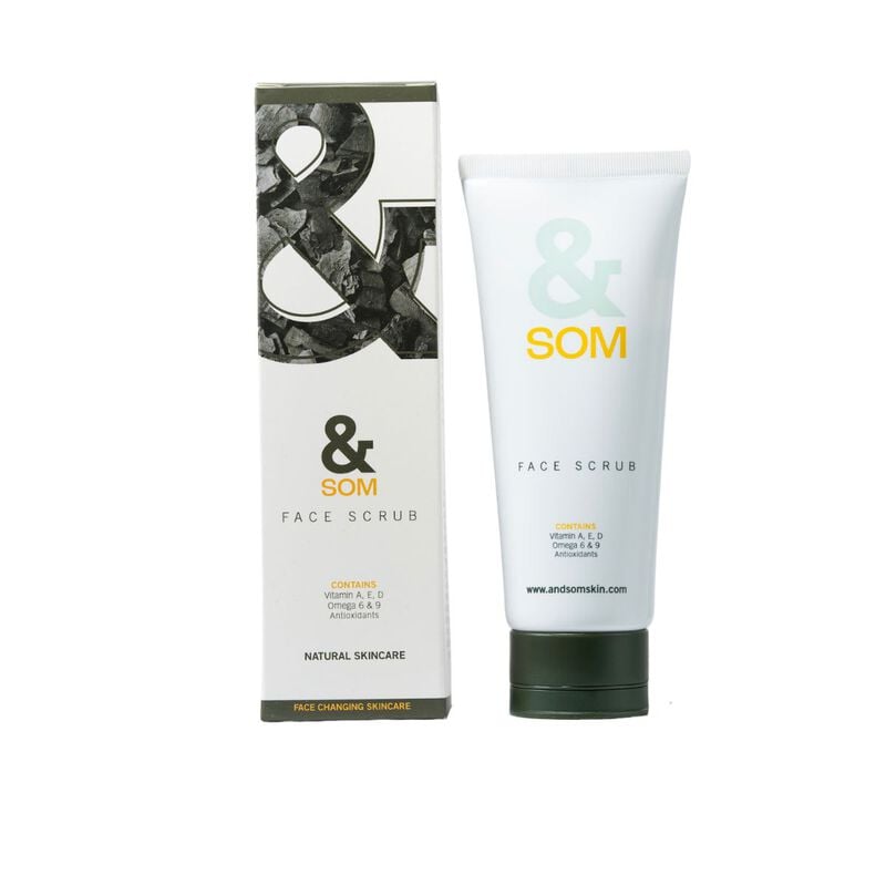 &som skin charcoal face scrub